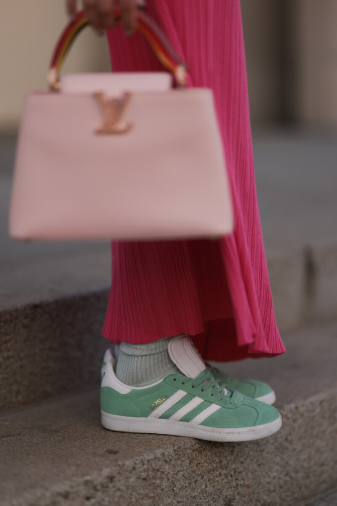 γυναικεία αθλητικά παπούτσια adidas gazelle πράσινα