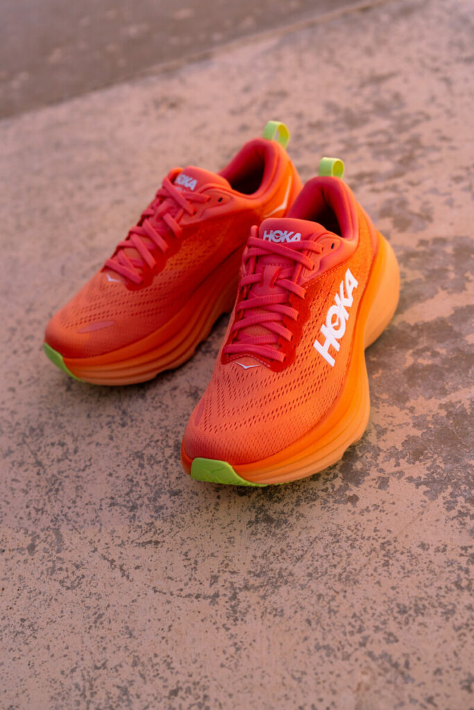 HOKA πορτοκαλί παπούτσια για τρέξιμο